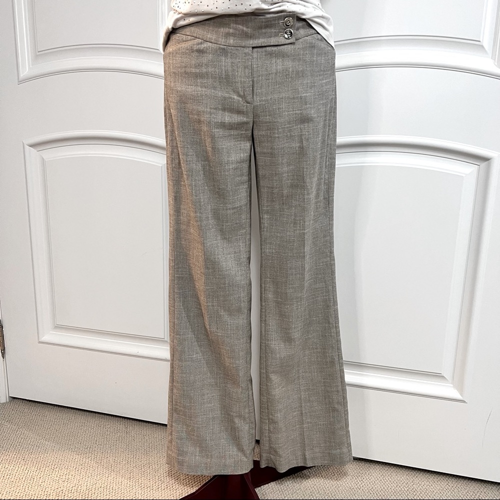 Vintish White House Black Market Linen look Dress pants sz 6R